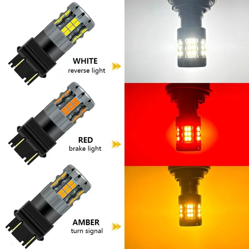 2PCS 3156 P27W 3157 7W T25 Bulbs Canbus Turn