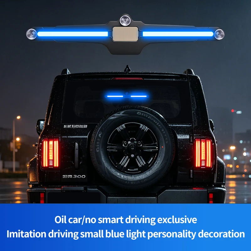 Solar Powered Warning Suction Cup Mount No Wiring Rear