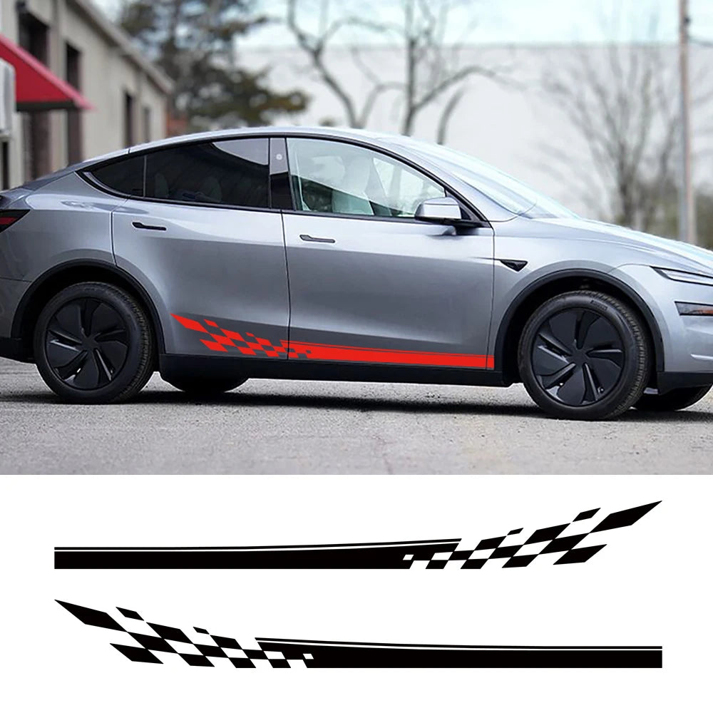 For Tesla Model Y Body Side Vinyl Side Decals Sticker Stripes