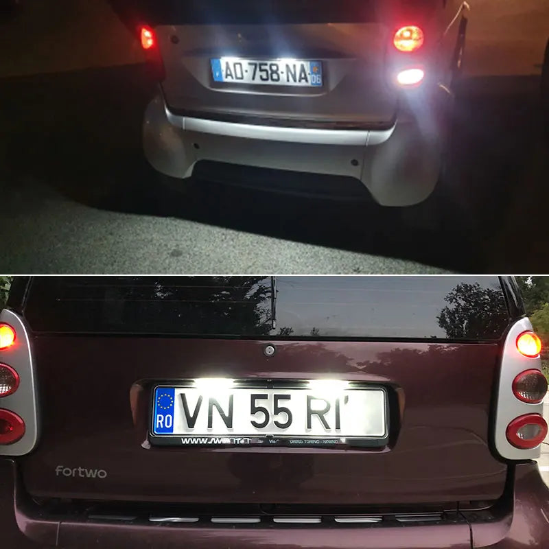 For Benz Smart Fortwo Coupe Convertible 2X18 Smd License Plate