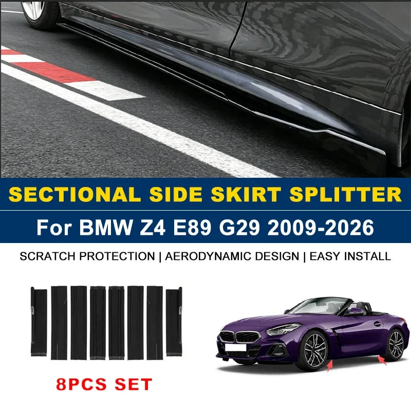 For BMW Z4 E89 G29 2009-2026 2M Sectional Side Skirt Extension
