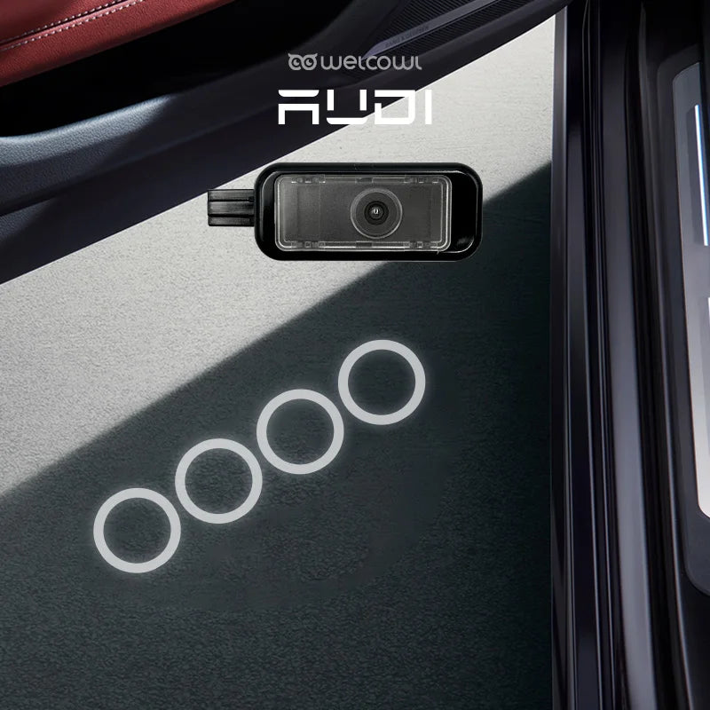 For Audi A3 A4 A5 Q3 2PCS Welcome Door Q2 Q5 Q7 Q8 A6 A7