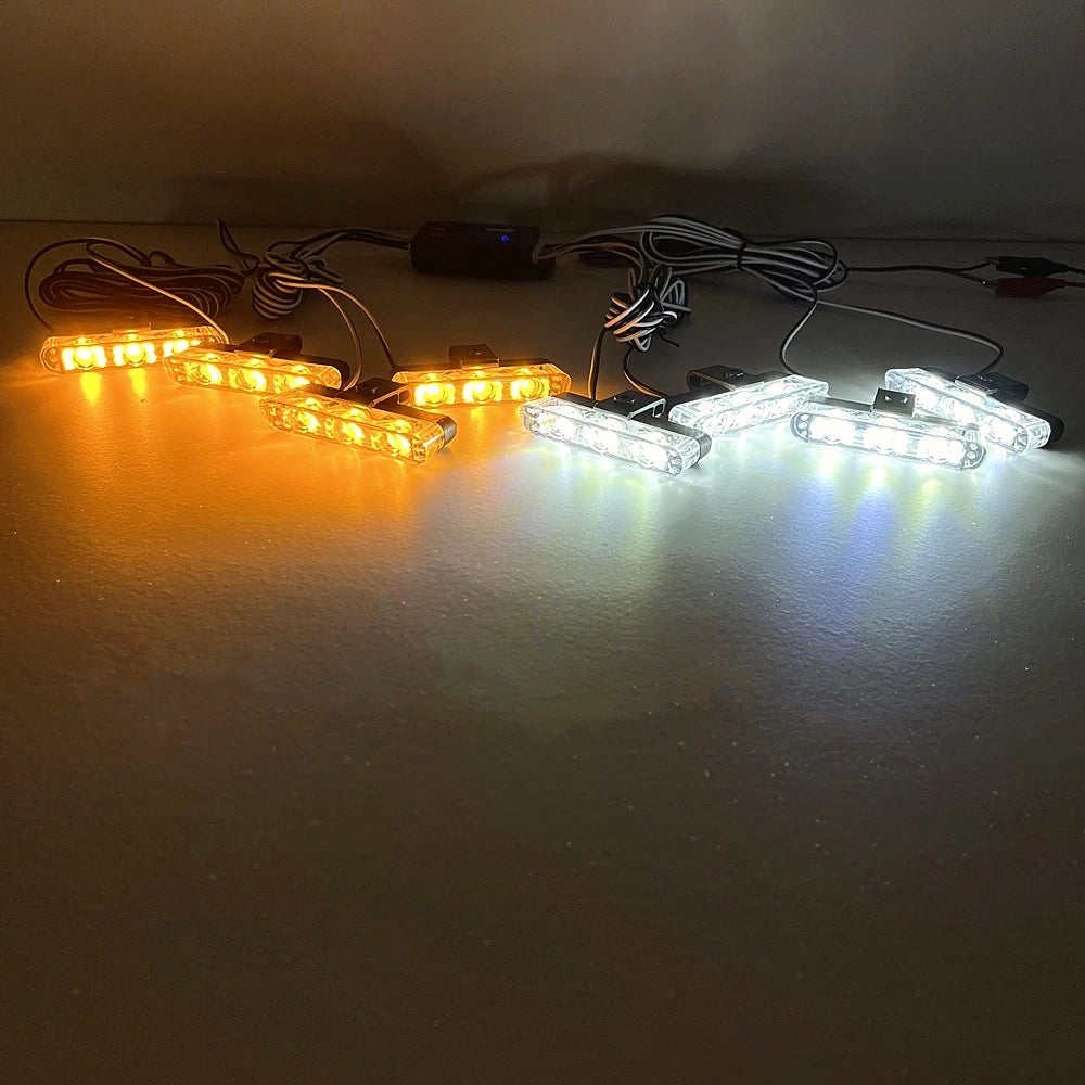 3LED Modules Grille Flash Wireless Remote Control Emergency