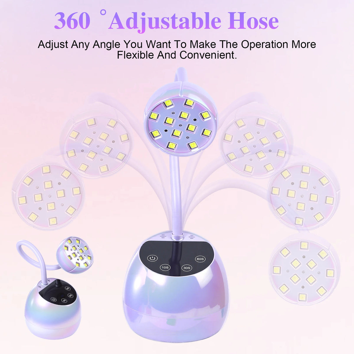 USB type-c Nail Uv Dryer Rechargeable Lcd Touch Control