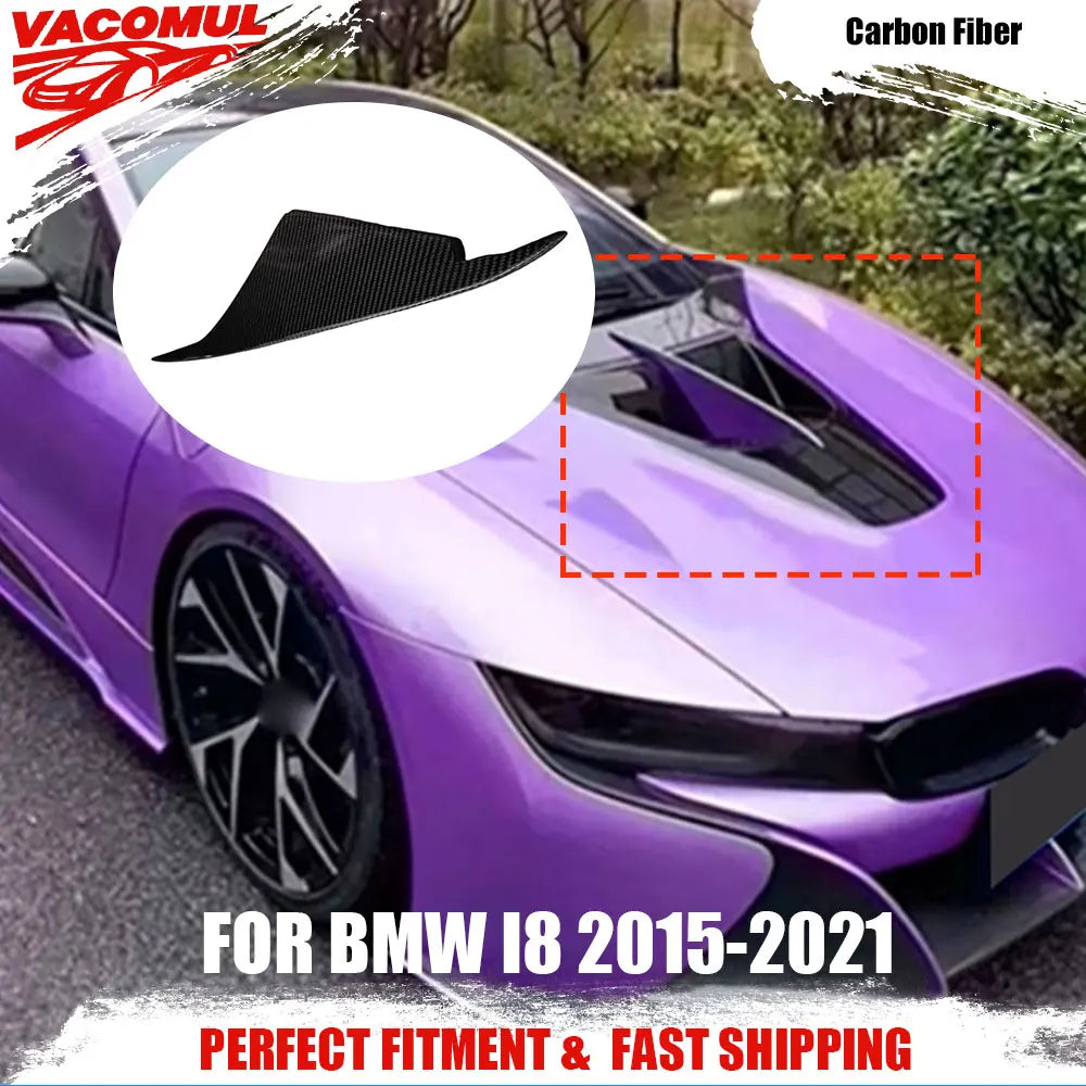 For BMW I8 2015-2021 Carbon Fiber Vacomul Front Engine Hood