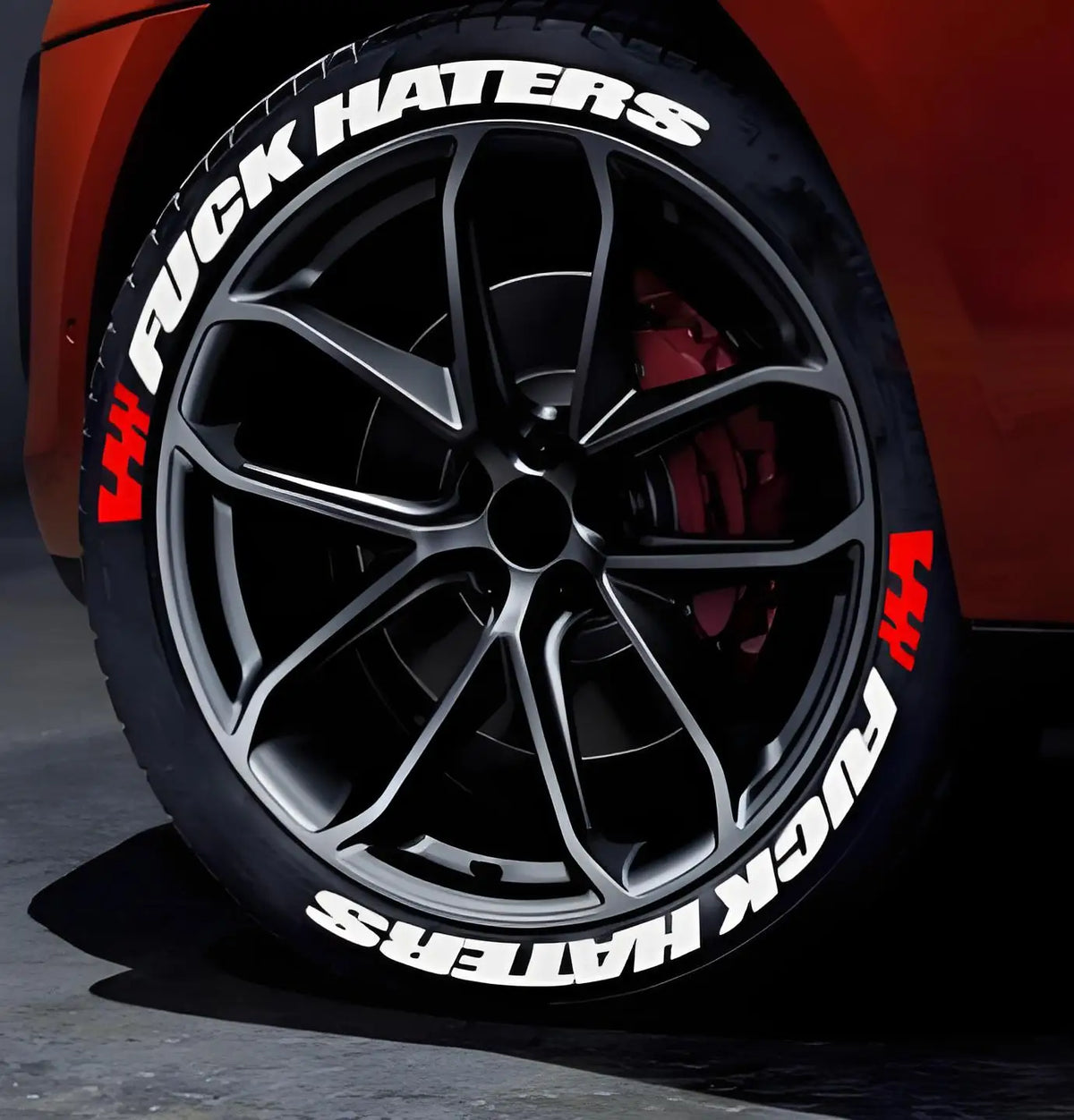For Use On four-wheel Vehicles Or Fuckhaters Tire Stickers Wolf