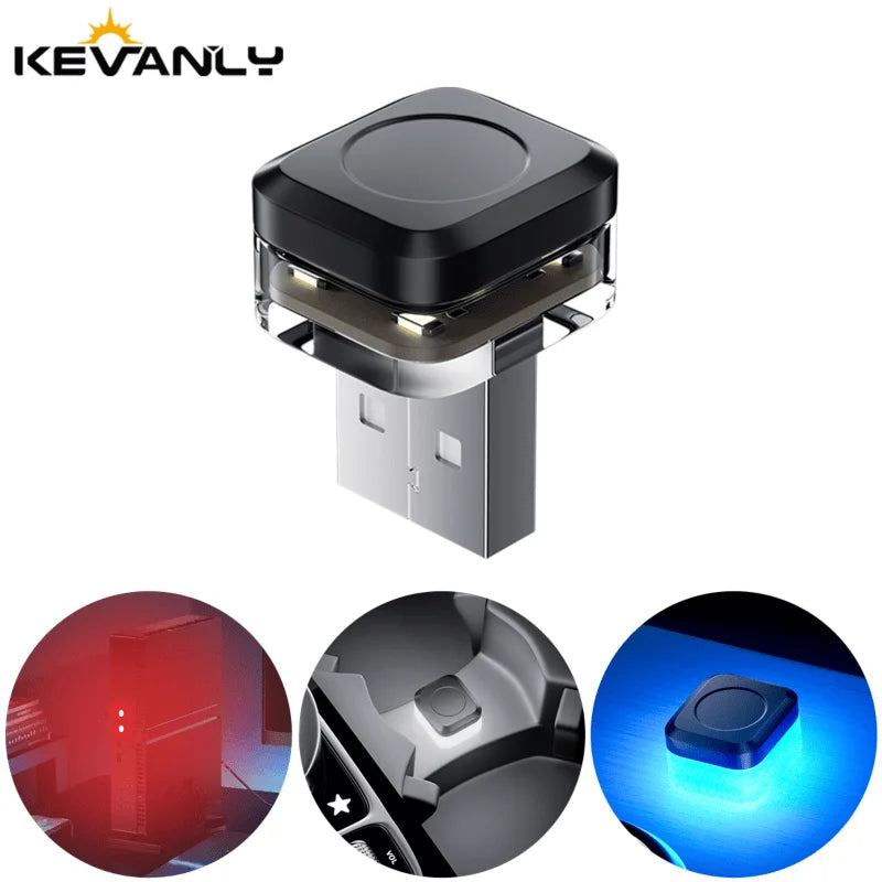 1PC MINI USB Interior Atmosphere Emergency Lighting Colorful