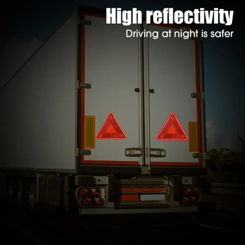 For Trailer Rv Board 1PCS Triangle Warning Reflective Strips