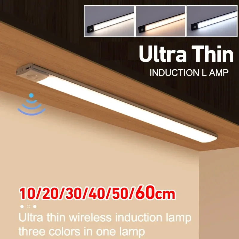 10-60cm Motion Sensor Under Cabinet Wireless Night USB