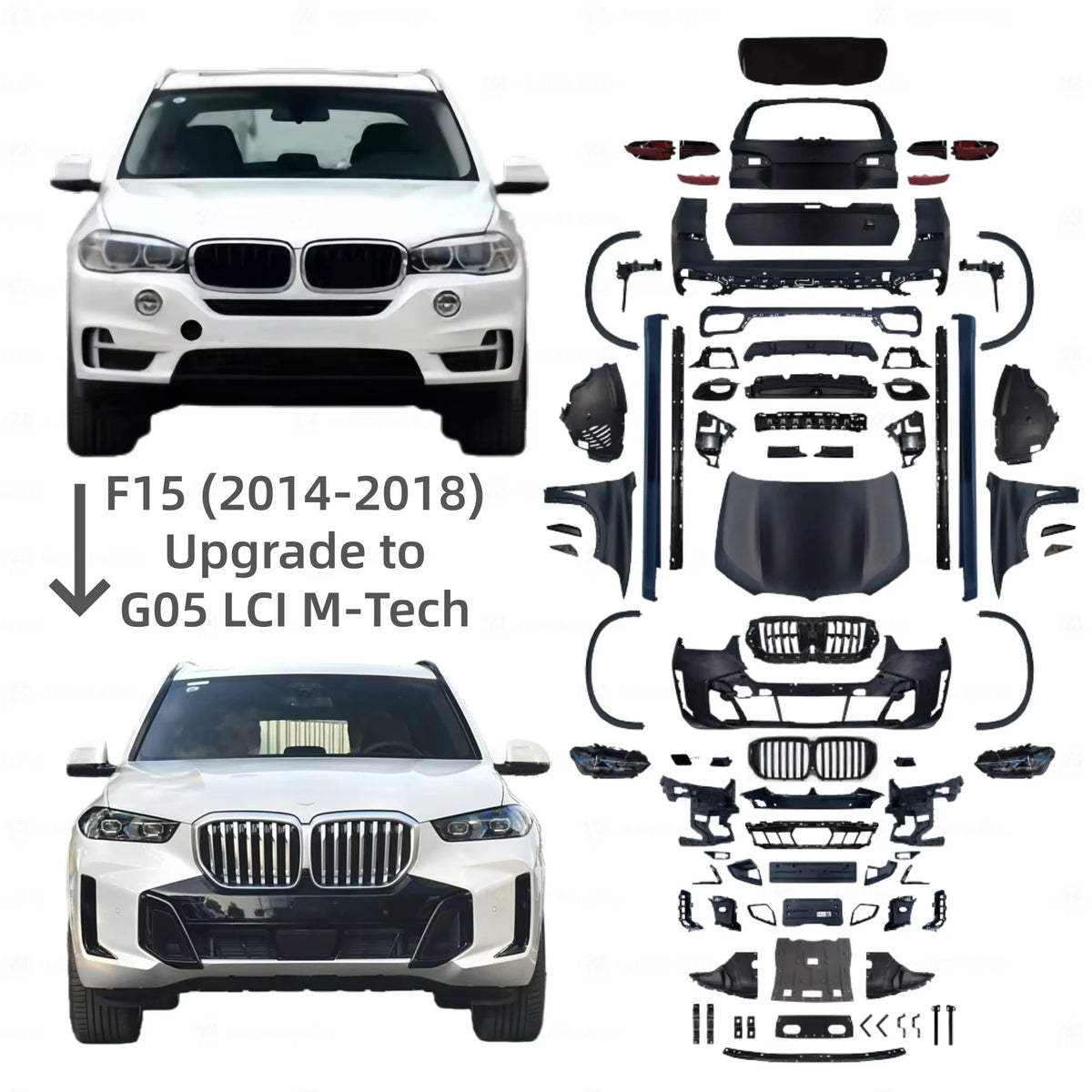 For X5 Series F15 2013-2018 Update Modification Conversion