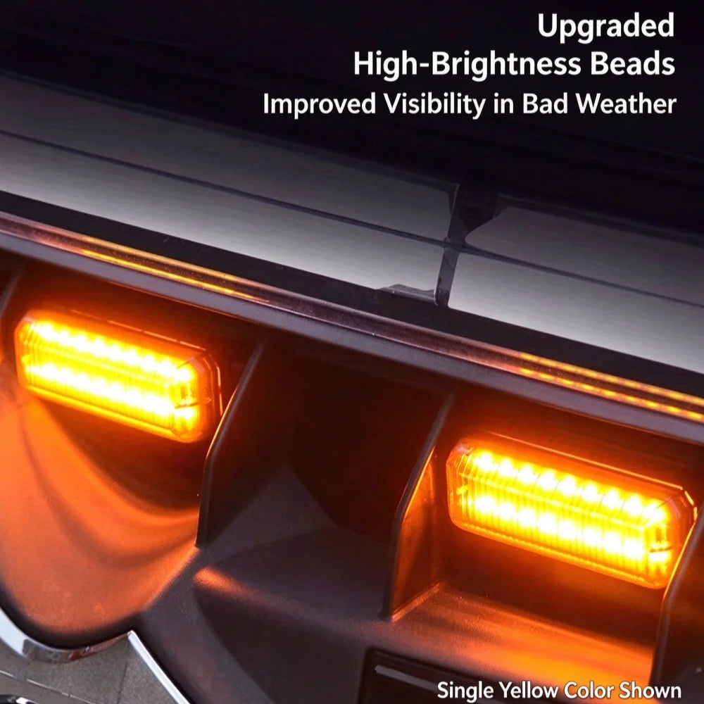 For Isuzu D-MAX LED Medium Grid Small Yellow Amber Red White Blue
