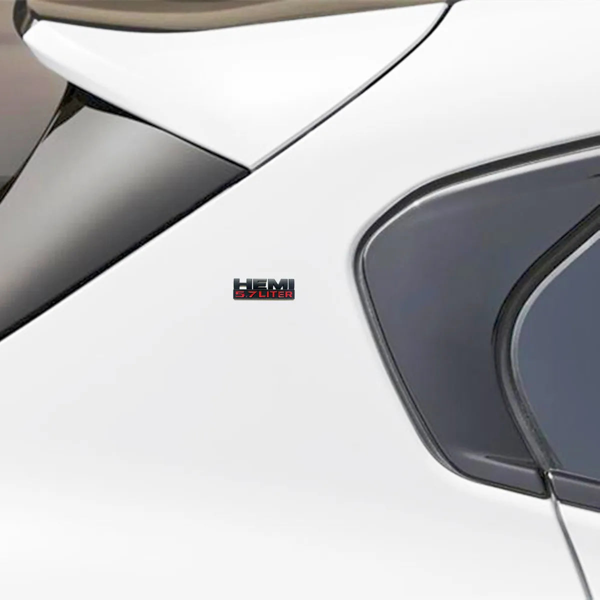 Metal Hemi 5.7 Liter Stickers Are Suitable Trunk Rear