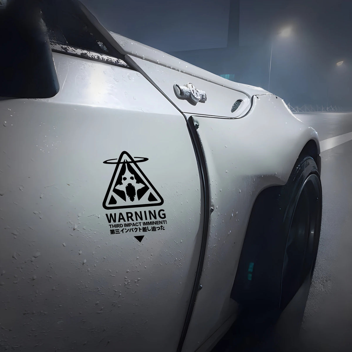 Creative Rampage Warrior Warning Sticker Rear Bumper Window Glass
