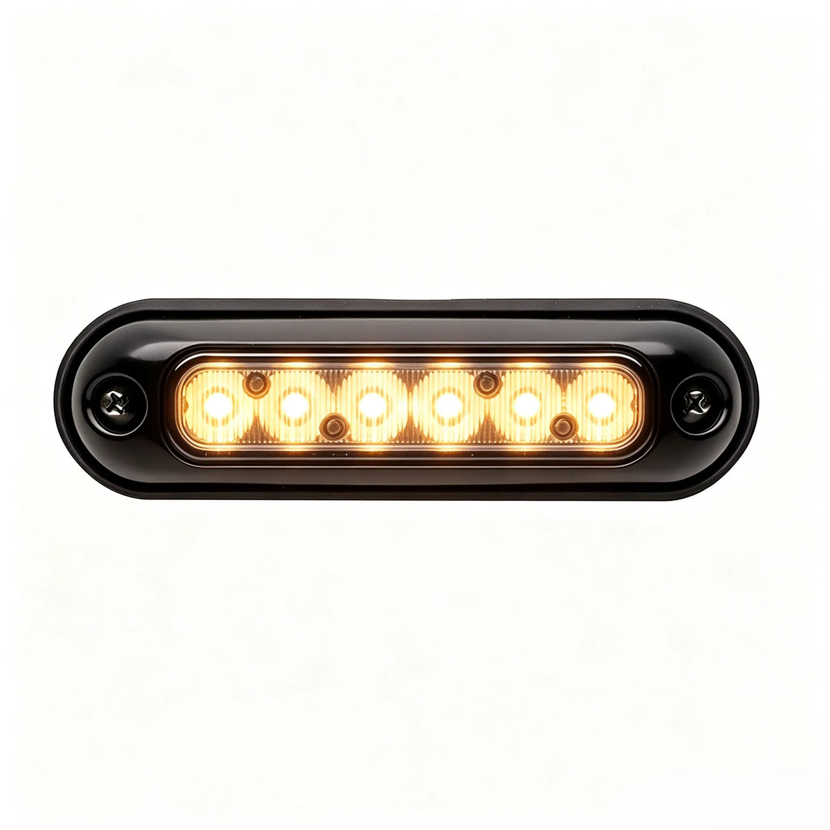 Laikesi Amber Waterproof Strobe Warning 12 24V Surface Mount