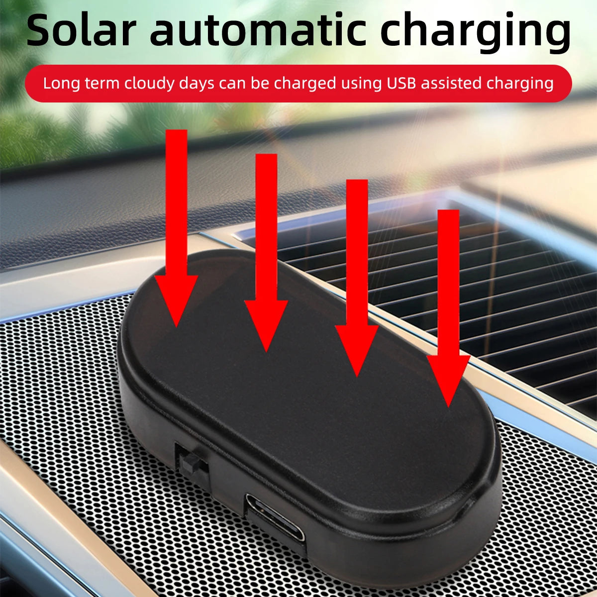 MINI Solar Warning Night Security Simulation Alarm Wireless