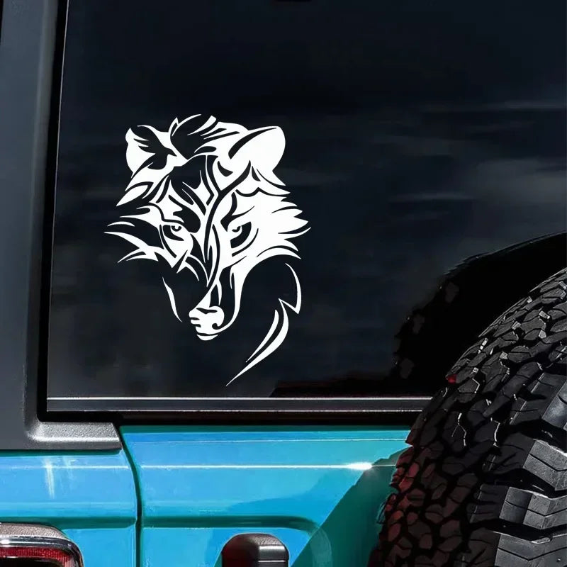 Wolf Head Creative Art Sticker Body Bumper Windows Motorcycle