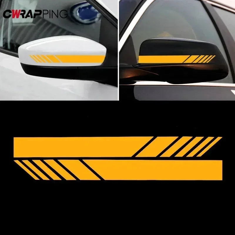 For Rearview Mirror Motorcycle Reflective Waterproof Vinyl