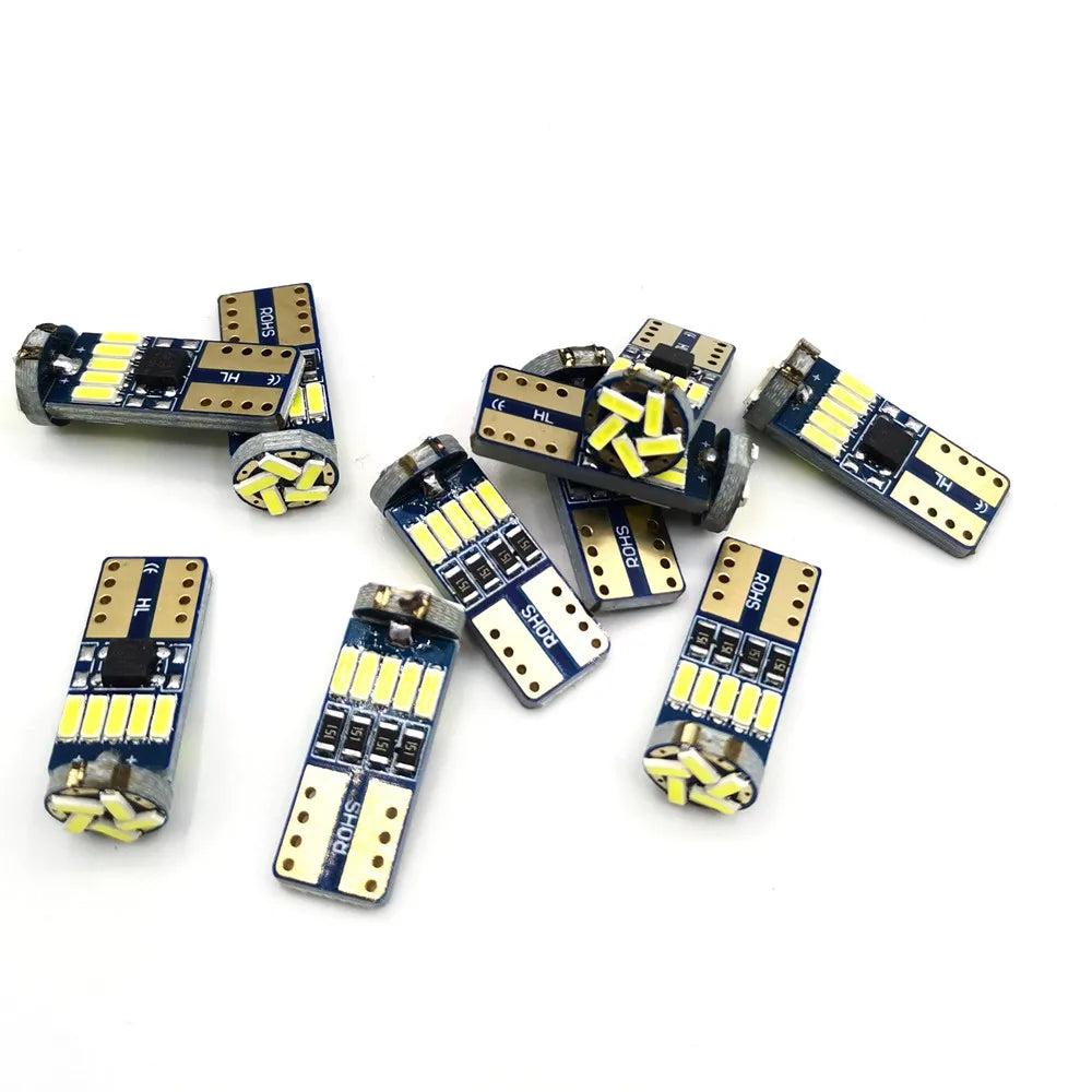10PCS W5W T10 Signal 501 194 Bulbs 4014SMD Clearance