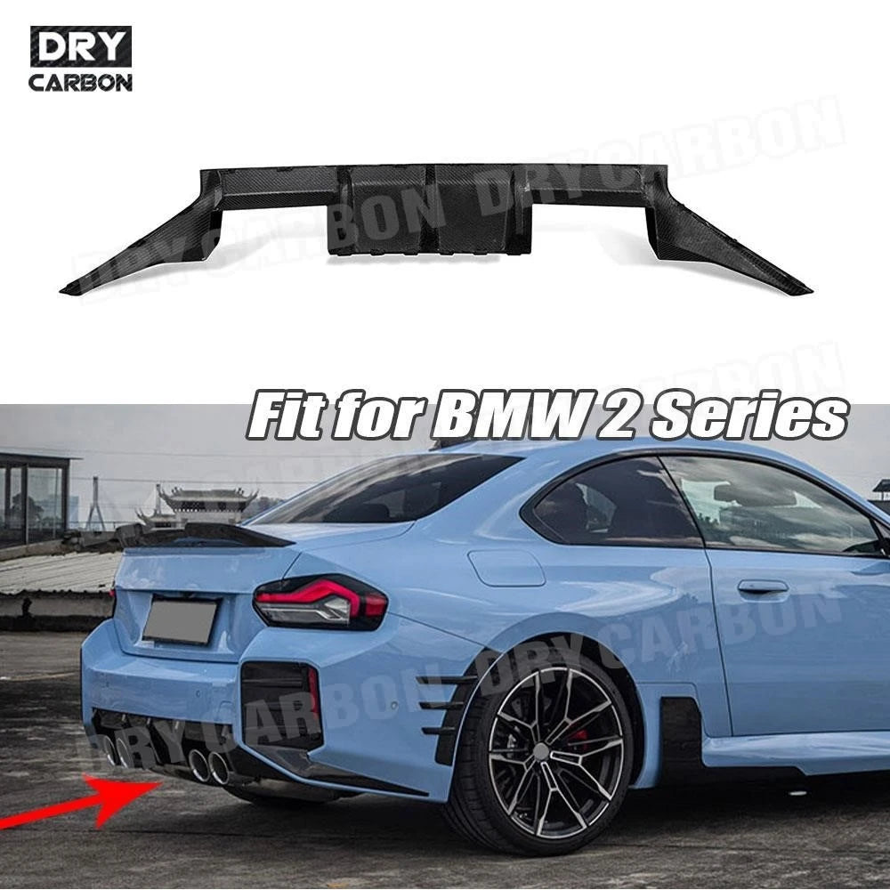 For BMW 2 Series M2 G87 Dry Carbon Fiber Rear Bumper Diffuser