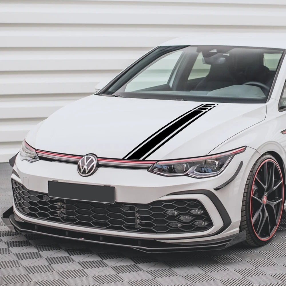 For Volkswagen Golf Gti MK8 MK7 Hood Racing Stripe Sticker MK6