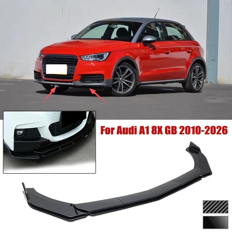 For Audi A1 8X Gb 2010-2026 5PCS Front Bumper Shovel Spoiler