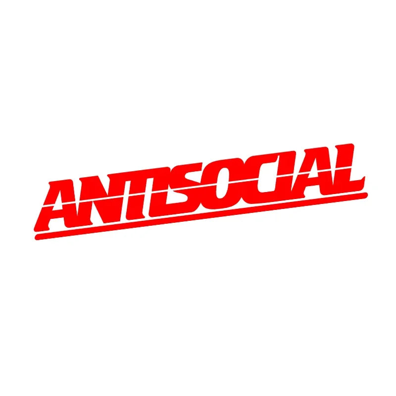 For Rear Window Auto Front Windshield 1PC Antisocial Letter