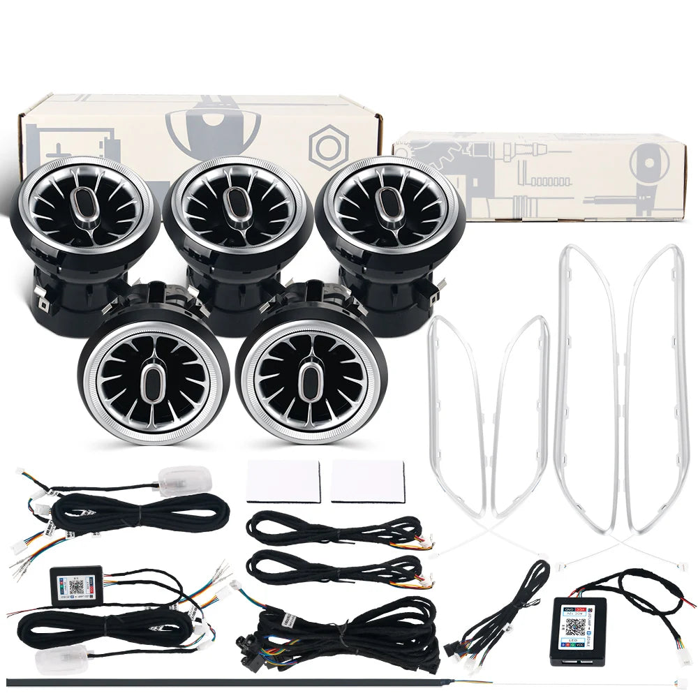 For Benz W176 W117 W156 X156 A Cla Gla 12 Color Ambient Turbine