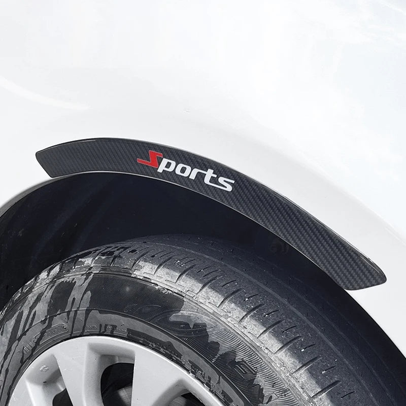 4PCS Carbon Fiber Protection Wheel Eyebrow Edge Guard