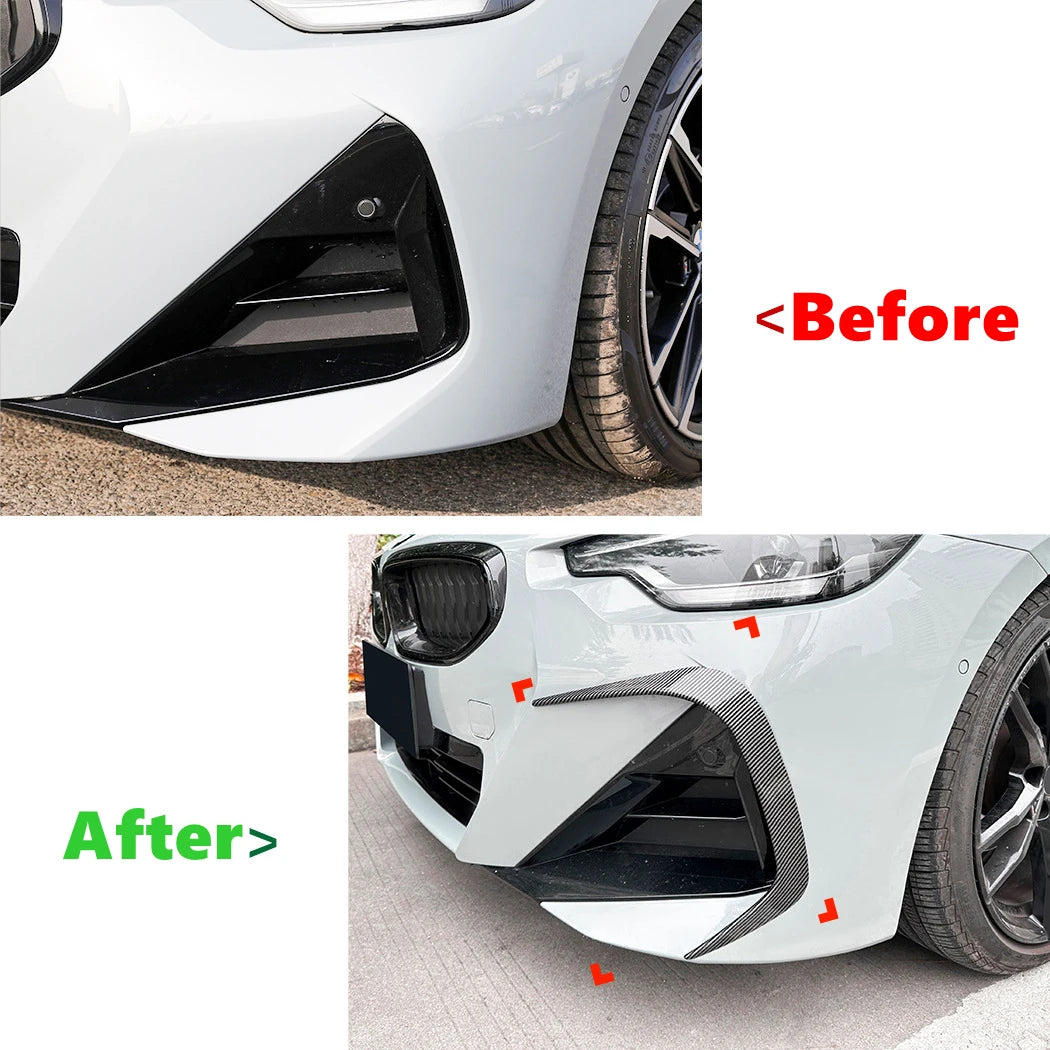 For BMW 2 Series Coupe G42 Front Bumper Splitter Fog Side