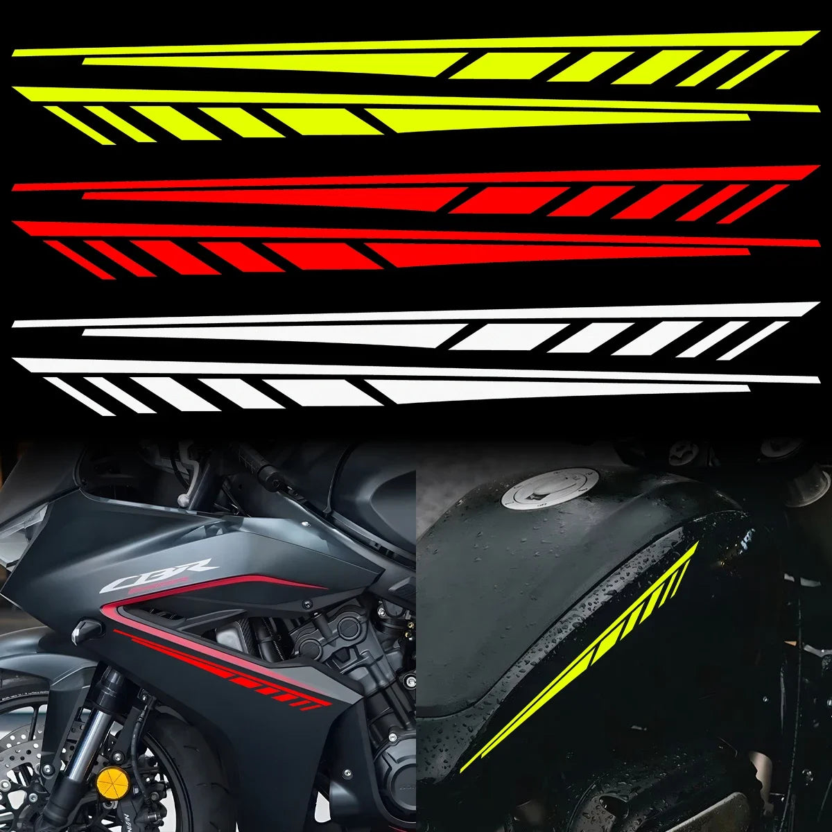 For Front Body Scratch Protection Motorcycle Fender Reflective