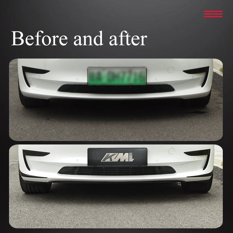 For Tesla Model 3 2023 2022 2PCS Front Bumper Corner Sticker