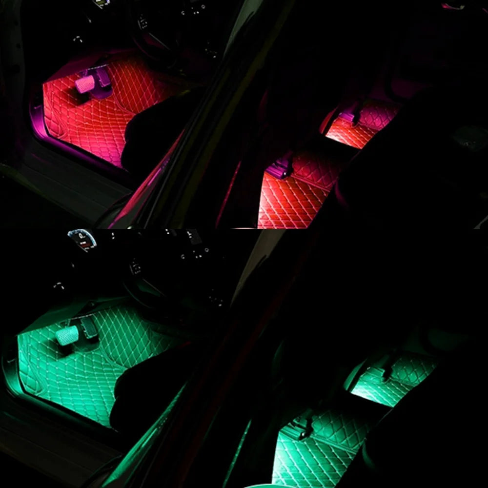 Interior Dc 12V Multicolor Music Strip Under Dash Lighting