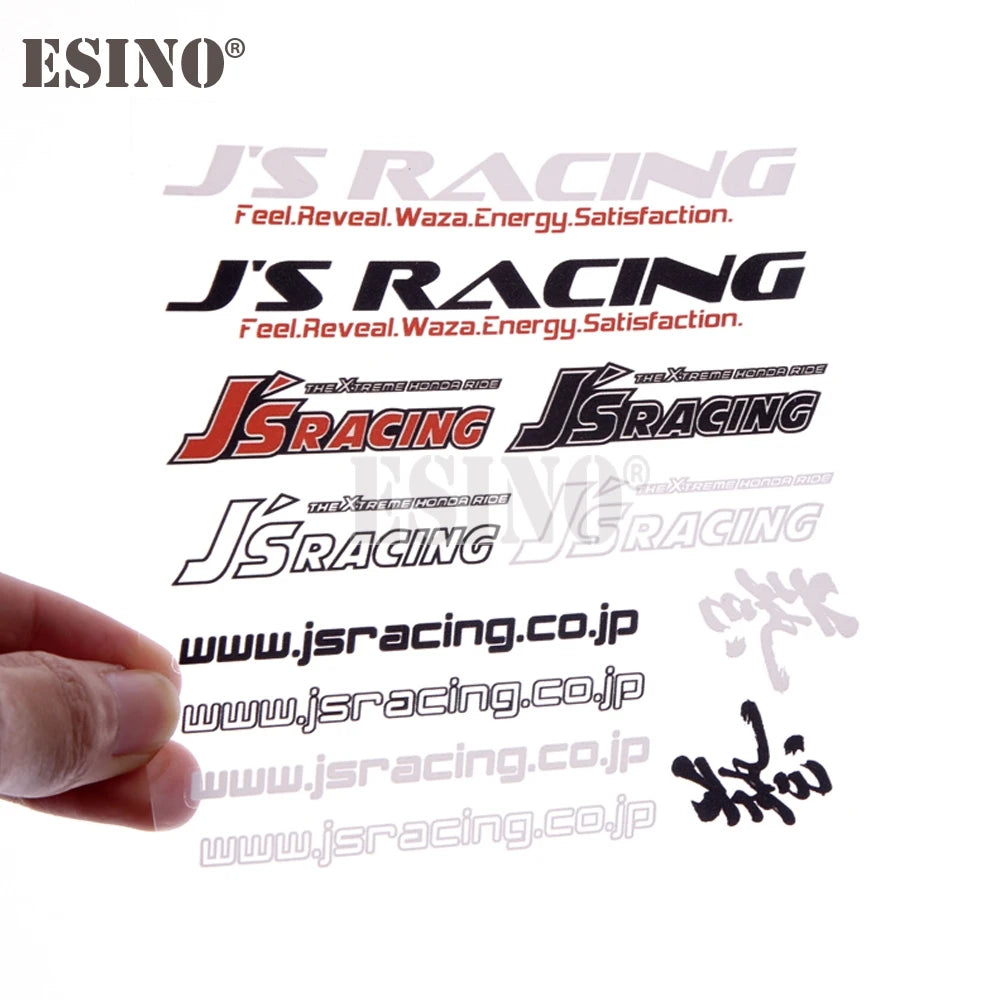 For Js Racing Creative Decal Set Bumper Door Handle Whole Body