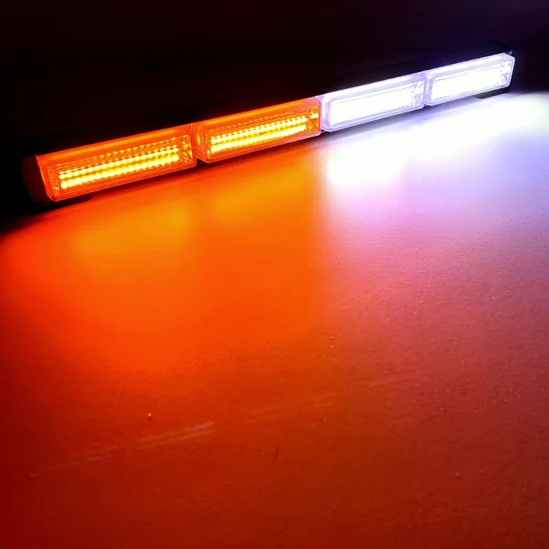 Cob Amber Signal Traffic Adviser Emergency Strobe Bar Yellow