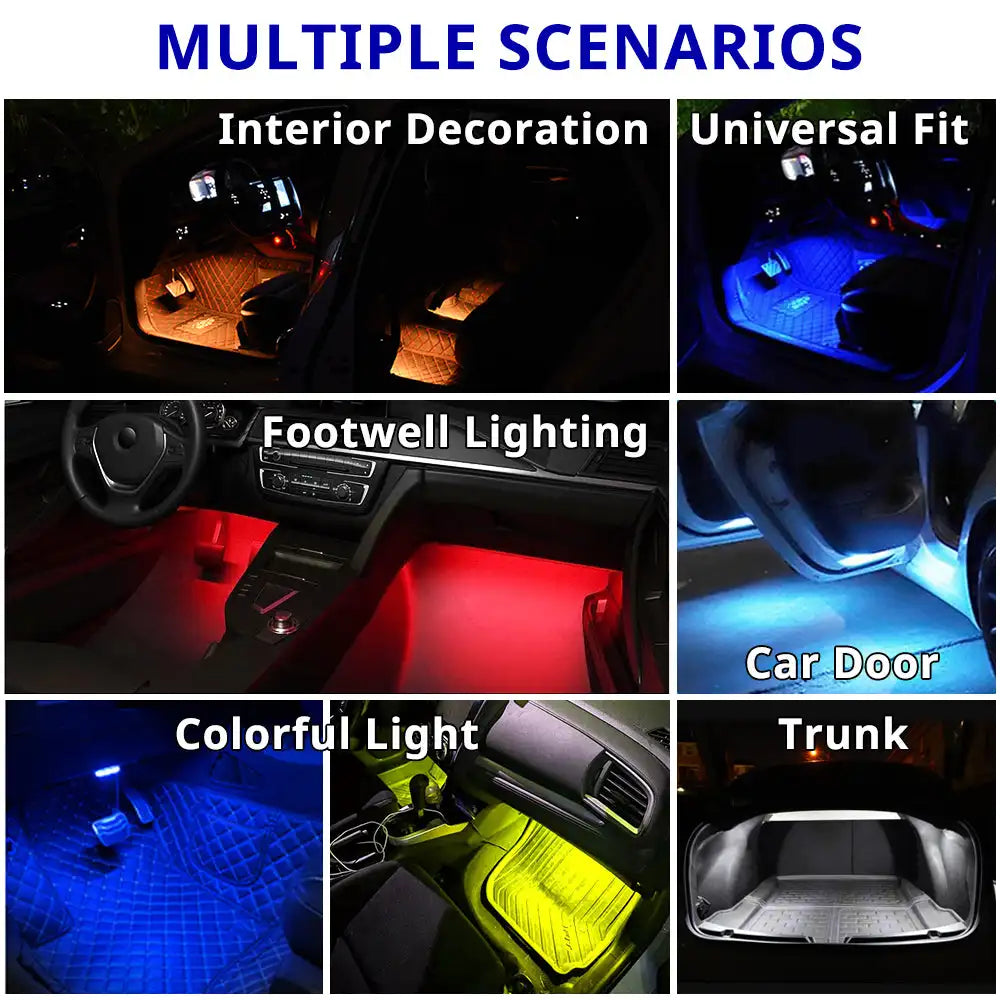 Remote Control Ambient RGB Wireless Rechargeable Footwell
