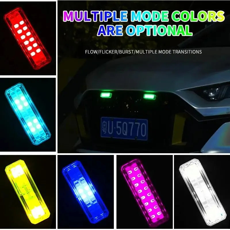 For Motorcycle Bike Solar Warning Strobe Drone Scooter