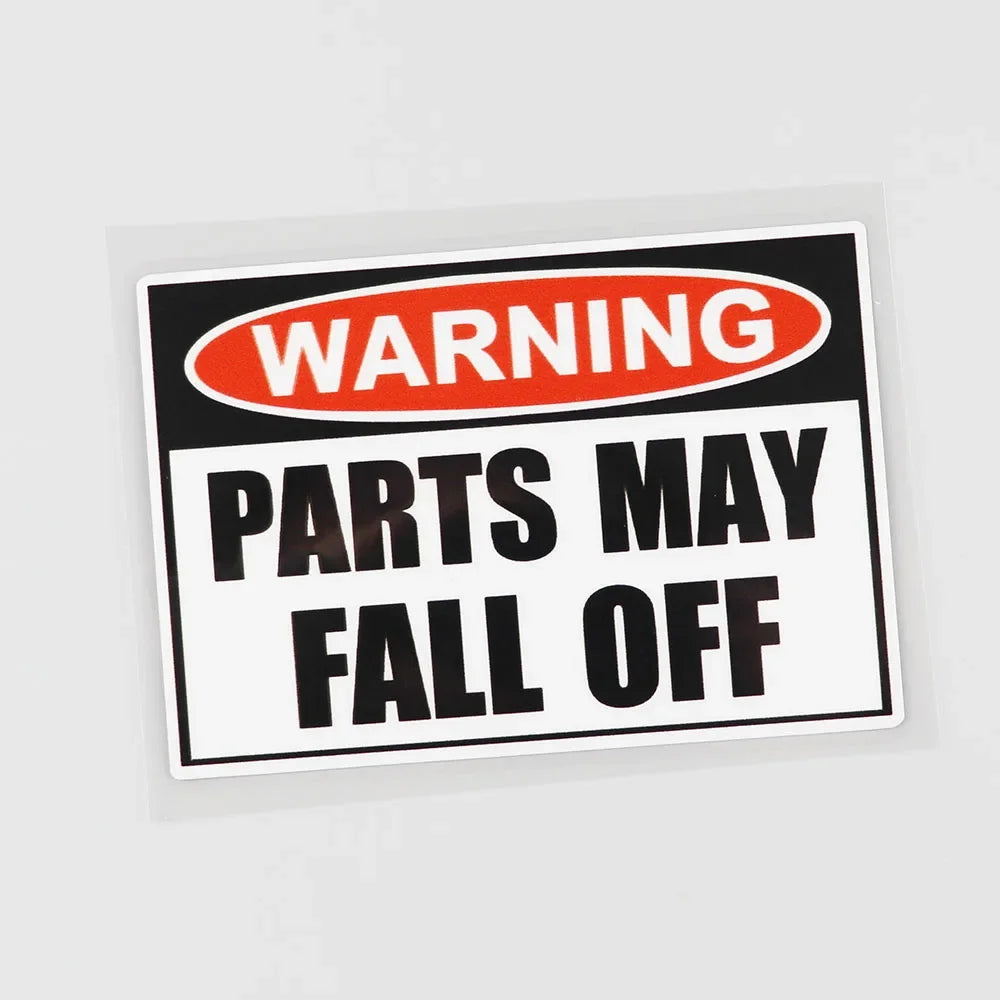 For Motorcycle 12CM Cool Warning Parts May Fall Off Durable