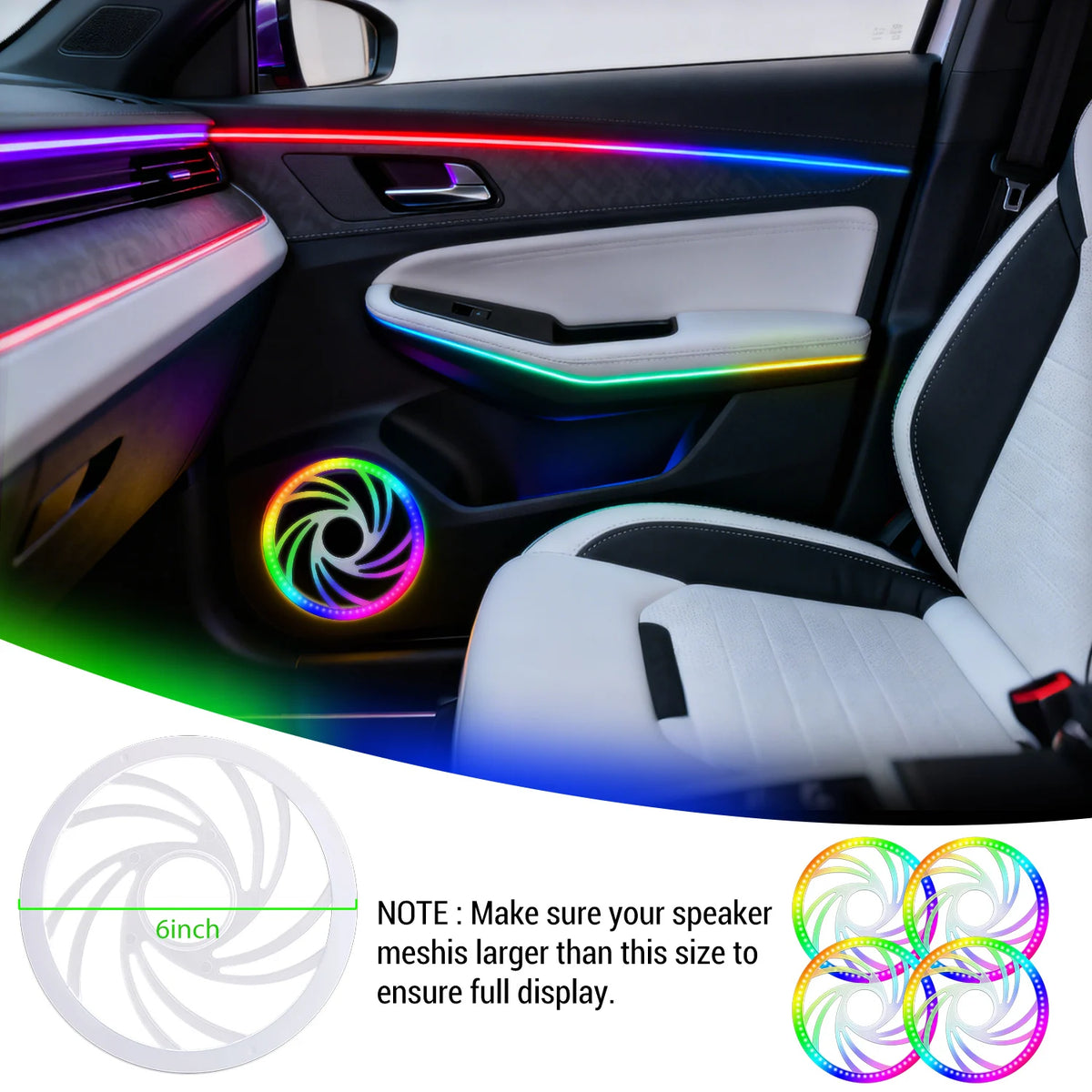 22-in-1 593 Leds Fiber Optic Atmosphere Music Sync Dynamic
