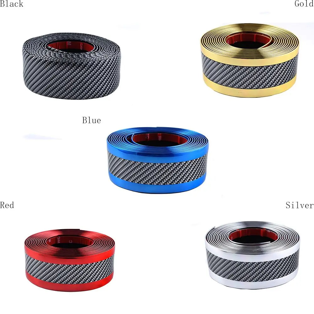 Threshold Protection Sill Protector Carbon Fiber Stickers Bumper