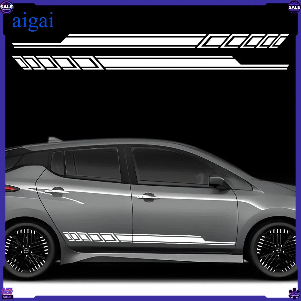 For Nissan Leaf Door Side Wrap Sticker Decals Kit Waterproof