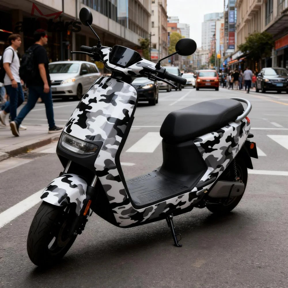 White Camo Vinyl Wrap Film high-quality Adhesive Sticker Wrapping