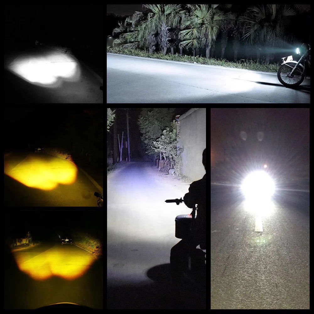 For Headlight Auxiliary Spotlight Lamp ATV Motorcycle MINI Drl