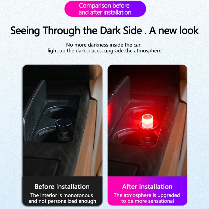 Interior USB MINI Flashlight Ambient Lighting Indoor RGB Gradient