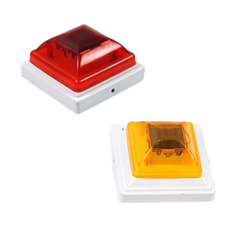 2PCS Solar Strobe Warning Rechargeable Night Driving Traffic