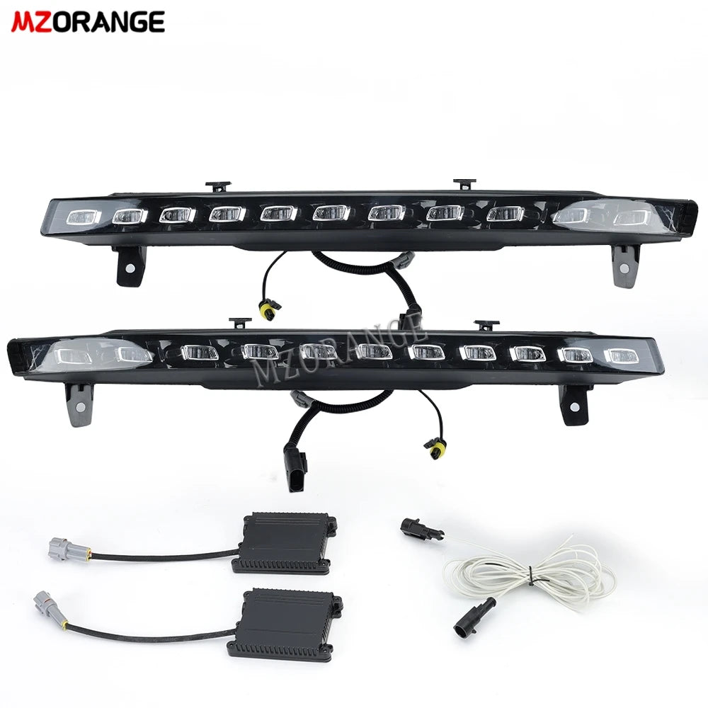 For Audi Q7 2010 -2015 Dynamic 2PCS Daytime Running Yellow Turn