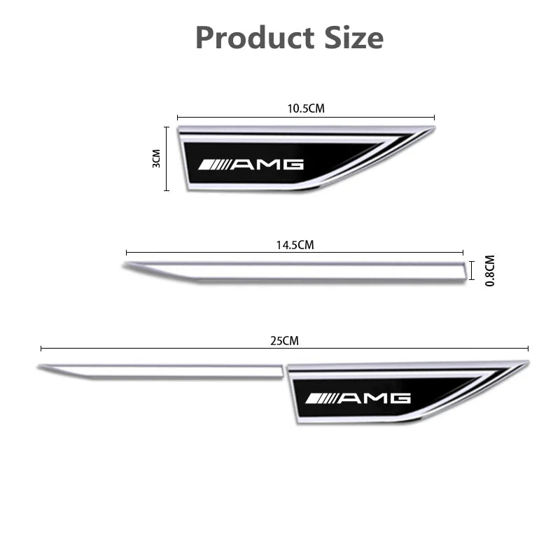 For Mercedes Benz Amg W205 W204 Door Side Fender Blade Logo