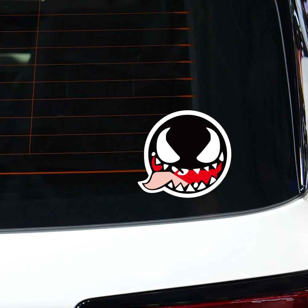 Cartoon Venom Sticker Tuning Decal Funny Body Window Bumper
