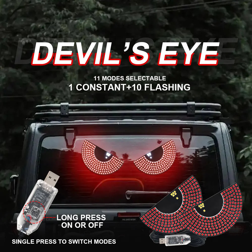 Back Window Expression Strips Lighting Pixel Panel Windshield