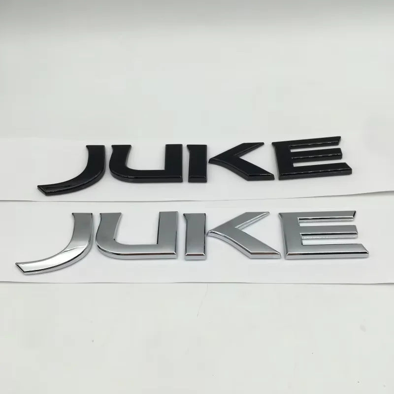 For Juke 1PCS Letter Fender Side Emblem Rear Tail Trunk Decals