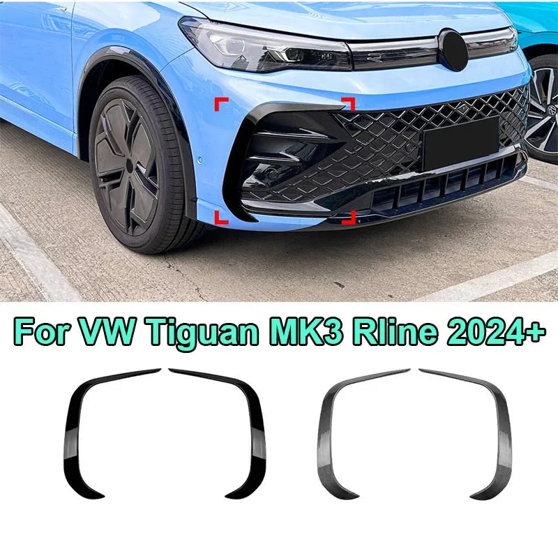 For Volkswagen Tiguan MK3 Rline 2024+ Front Wind Knife Spoiler